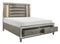 Tamsin Metallic Silver-Gray LED Storage Platform Bedroom Set - Eve Furniture