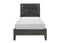 Edina Dark Gray Panel Youth Bedroom Set