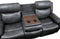 Yerba Gray Microfiber Double Reclining Sofa And Loveseat Set