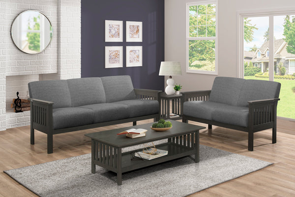 Lewiston Gray Sofa and Loveseat