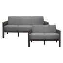 Lewiston Gray Sofa and Loveseat