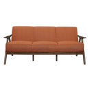 Damala Orange Sofa and Loveseat