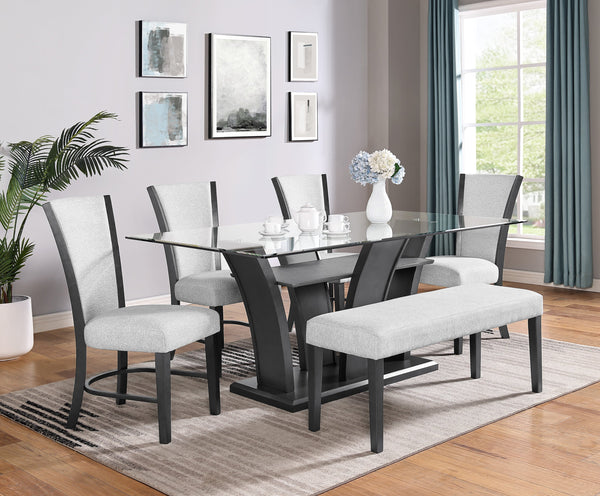 Camelia Dove Gray Dining Set