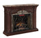 Victoria Brown Marble-Top Fireplace Mantel