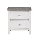 Ambrose Antique White/Gray Nightstand