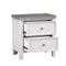 Ambrose Antique White/Gray Nightstand