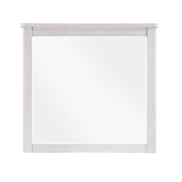 Ambrose Antique White/Gray Mirror