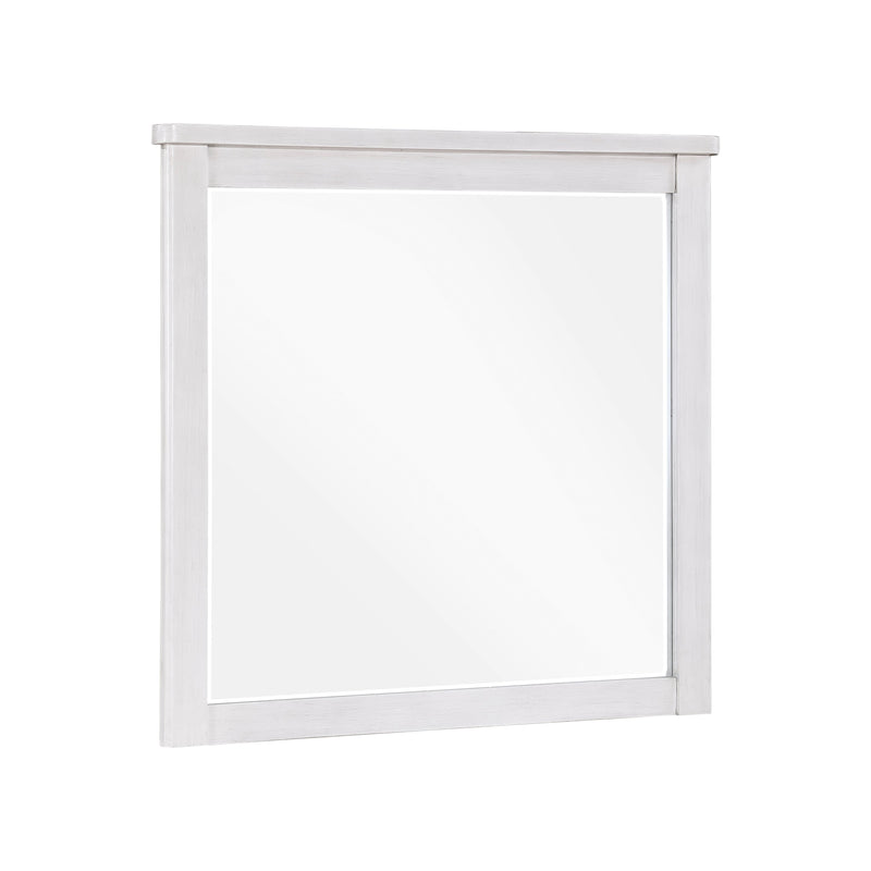 Ambrose Antique White/Gray Mirror