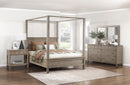 Marceline Gray Oak Queen Platform Bed