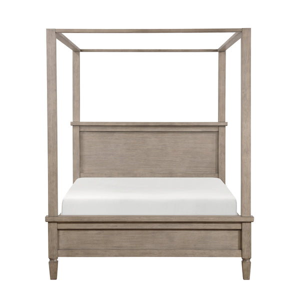 Marceline Gray Oak Queen Platform Bed