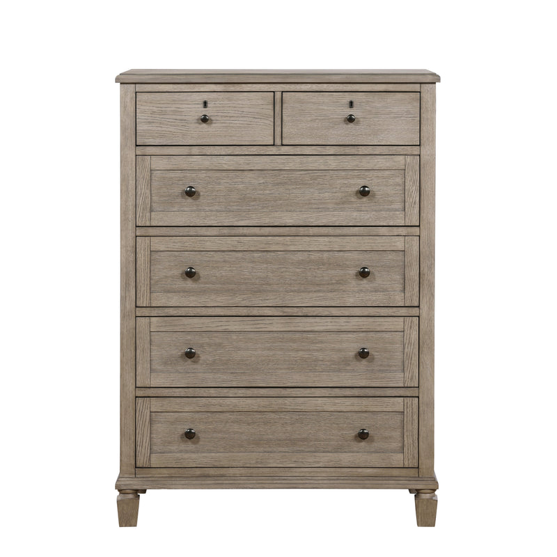 Marceline Gray Oak Chest