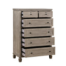 Marceline Gray Oak Chest