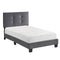 Bari Dark Gray Twin Platform Bed