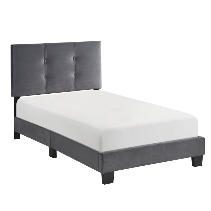 Bari Dark Gray Twin Platform Bed