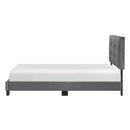 Bari Dark Gray Twin Platform Bed