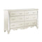 Ever Champagne Mirrored Upholstered Panel Bedroom Set