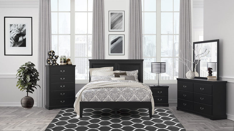 Seabright Black Panel Bedroom Set