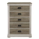 Arcadia White/Weathered Gray Chest