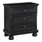 Laurelin Black Sleigh Storage Platform Bedroom Set