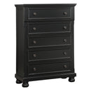 Laurelin Black Sleigh Storage Platform Bedroom Set