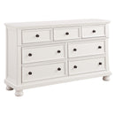 Laurelin White Sleigh Storage Platform Bedroom Set