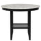 Lennon Black Round Counter Height Dining Set