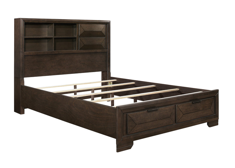 Chesky Bookcase Storage Platform Bedroom Set