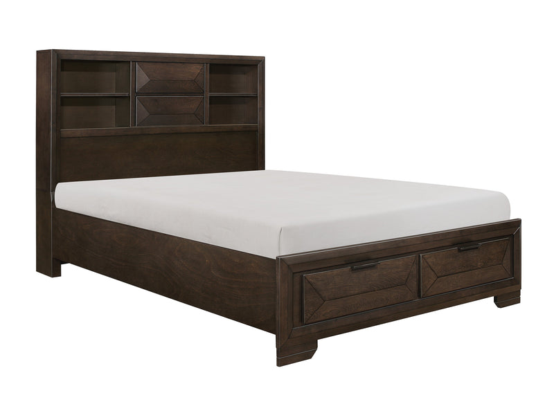 Chesky Bookcase Storage Platform Bedroom Set