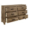 Mandan Weathered Pine Panel Bedroom Set