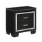 Allura Black Nightstand