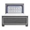 Allura Gray LED Upholstered Panel Bedroom Set