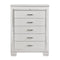 Allura White LED Upholstered Panel Bedroom Set