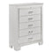 Allura White LED Upholstered Panel Youth Bedroom Set