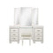 Allura White Vanity Dresser with Mirror