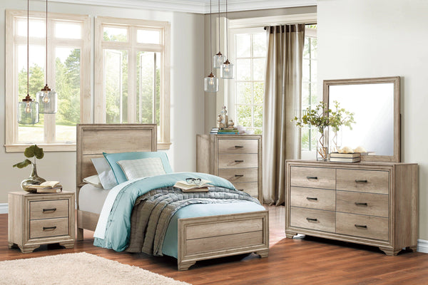 Lonan Rustic Panel Youth Bedroom Set