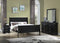 Louis Philip Black Sleigh Bedroom Set