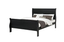 Louis Philip Black Sleigh Youth Bedroom Set