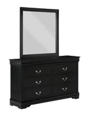 Louis Philip Black Sleigh Youth Bedroom Set