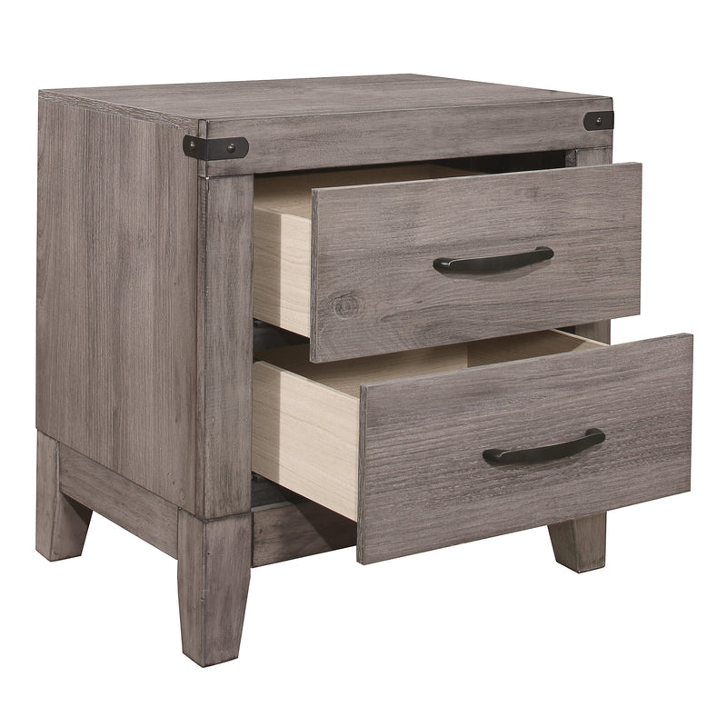 Woodrow Brownish Gray Nightstand