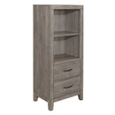 Woodrow Brownish Gray Pier/Tower Nightstand