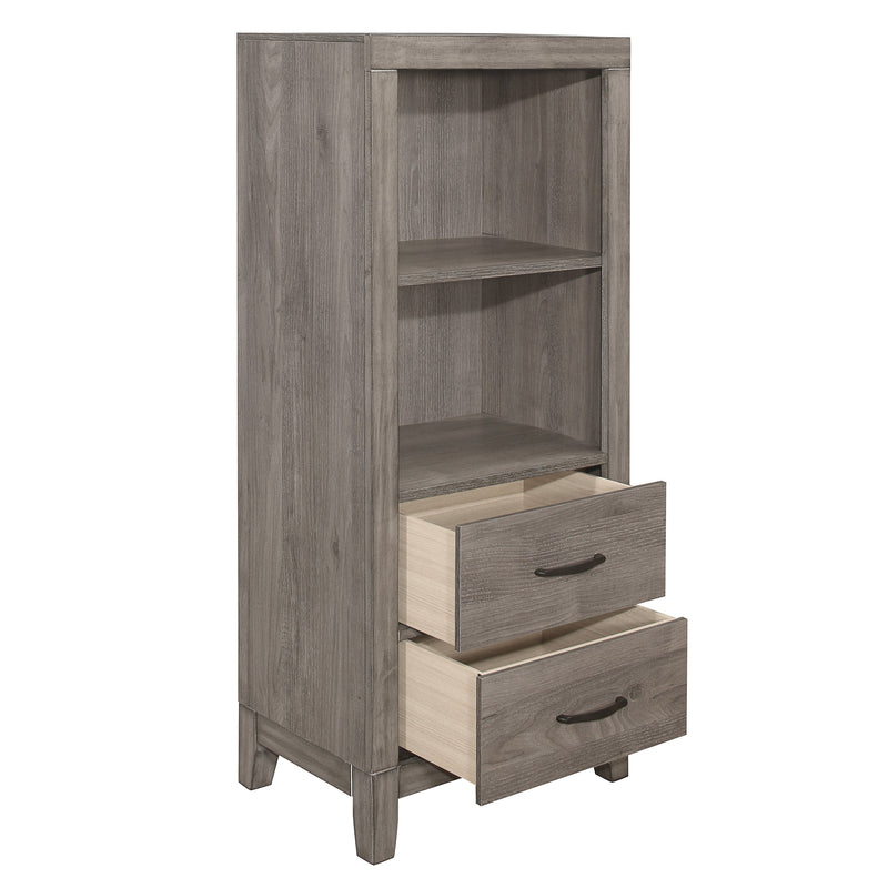 Woodrow Brownish Gray Pier/Tower Nightstand