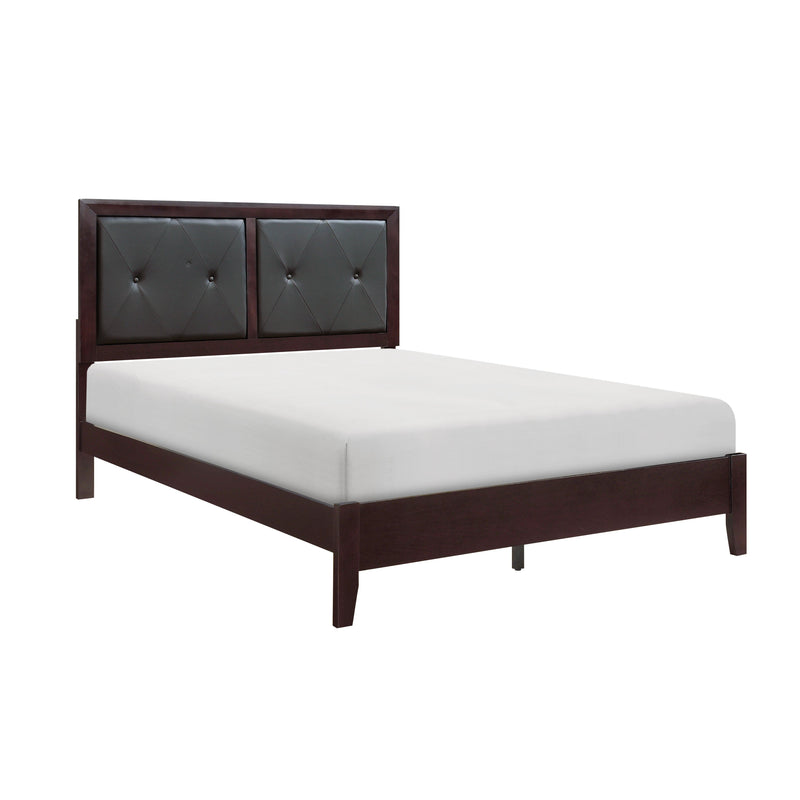 Edina Espresso Upholstered Panel Bedroom Set