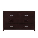 Edina Espresso Upholstered Panel Bedroom Set