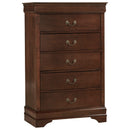 Mayville Brown Cherry Sleigh Bedroom Set