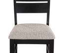 Mathis Black/Gray Dining Chair, Set of 2