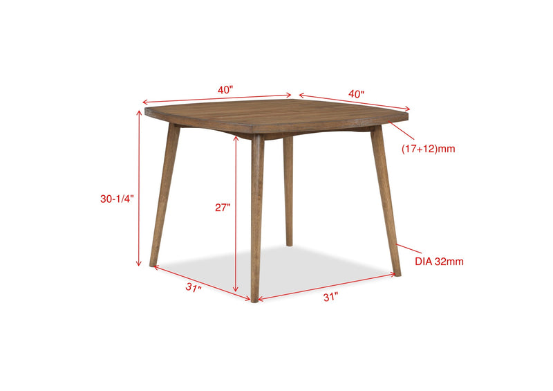 Weldon Brown Dining Table