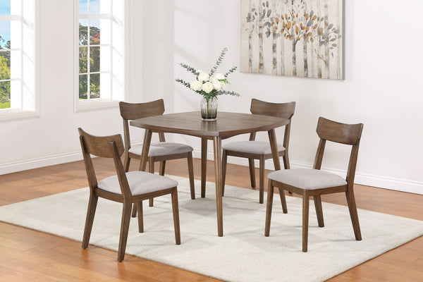 Weldon Brown Square Dining Set