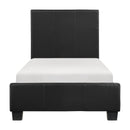 Lorenzi Black Upholstered Platform Youth Bedroom Set