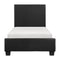 Lorenzi Black Upholstered Platform Youth Bedroom Set