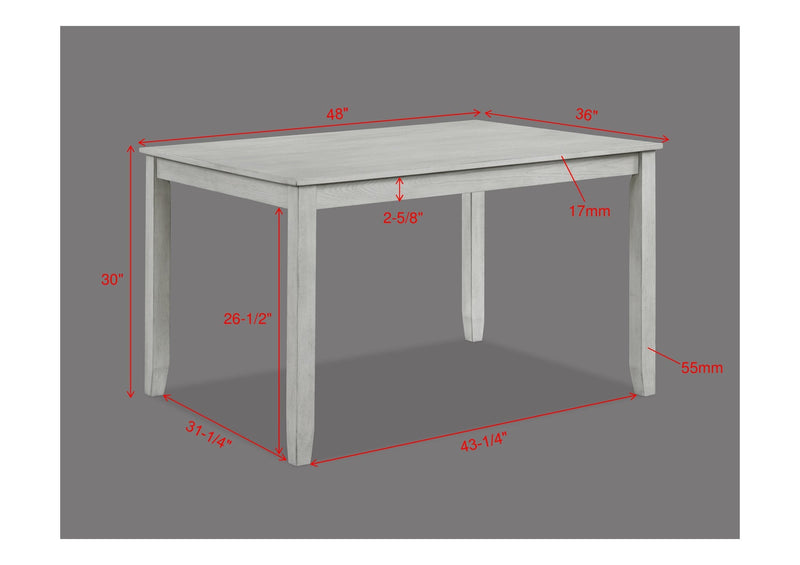 Henderson Driftwood 5-Piece Dining Set